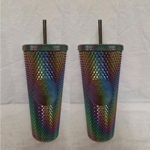 Bundle of Starbucks Fall 2023 Oil Slick Venti Tumblers